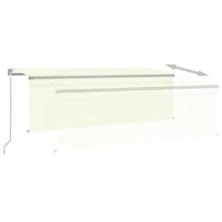 VIDAXL Auvent Manuel Rétractable Avec Store 4x3 M Crème -VIDAXL || SuperFish || Konstsmide Soldes Boutique 6426dddf12a420.64607658