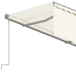 VIDAXL Auvent Manuel Rétractable Avec Store 4x3 M Crème -VIDAXL || SuperFish || Konstsmide Soldes Boutique 6426dddf18eb93.42892943