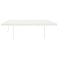 VIDAXL Auvent Automatique Rétractable Poteaux 5x3,5 M Crème -VIDAXL || SuperFish || Konstsmide Soldes Boutique 6426dde4d5e6a7.18723881