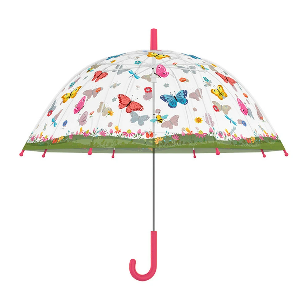 ESSCHERT DESIGN Parapluie Enfant Transparent Papillons 3 ESSCHERT DESIGN Parapluie Enfant Transparent Papillons