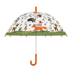 ESSCHERT DESIGN Parapluie Enfant Transparent Forêt
