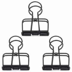 KIKKERLAND 18 Pinces Double-clip Noires 4 Cm