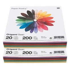 400 Feuilles Pour Origami Basic 15 X 15 Cm