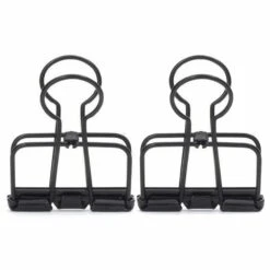 KIKKERLAND 12 Pinces Double-clip Noires 4 Cm