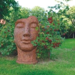 Statue Visage Métal Mosaïque 108 Cm - Brun -VIDAXL || SuperFish || Konstsmide Soldes Boutique 6435a4a693b8c3.98236502