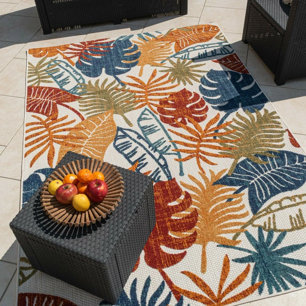 Tapis Extérieur/intérieur à Feuillage Coloré 3 Tapis Extérieur/intérieur à Feuillage Coloré