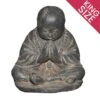 Statue Jardin Moine Bouddhiste Assis (grand Format) - Gris 47 Cm -VIDAXL || SuperFish || Konstsmide Soldes Boutique 6435a50d48d9b3.28290891