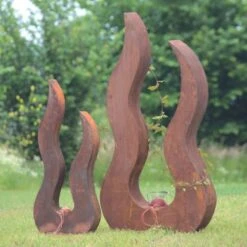 Déco Jardin Flamme Métal Rouillé - Rouille 82 Cm -VIDAXL || SuperFish || Konstsmide Soldes Boutique 64399915d43819.50644185