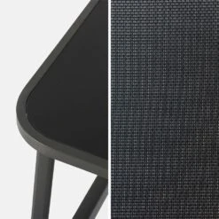 Salon De Jardin En Métal Et Textilène Pour 4 Personnes. Gris Foncé Et Noir. Design 15 Salon De Jardin En Métal Et Textilène Pour 4 Personnes. Gris Foncé Et Noir. Design -VIDAXL || SuperFish || Konstsmide Soldes Boutique 644675beb17fd7.89635551