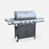 Barbecue Gaz Inox 17kw - Richelieu Inox - Barbecue 5 Brûleurs Dont 1 Feu Latéral. Côté Grill Et Côté Plancha -VIDAXL || SuperFish || Konstsmide Soldes Boutique 64467a35308550.93673088