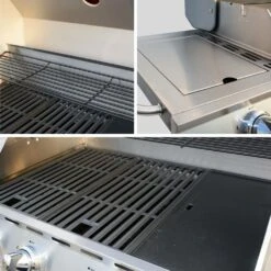 Barbecue Gaz Inox 17kw - Richelieu Inox - Barbecue 5 Brûleurs Dont 1 Feu Latéral. Côté Grill Et Côté Plancha -VIDAXL || SuperFish || Konstsmide Soldes Boutique 64467a353a6c95.15338736