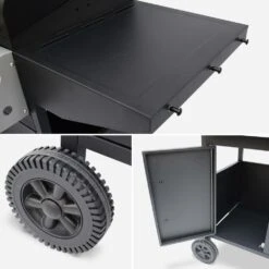 Barbecue Gaz - Athos - Barbecue 4 Brûleurs Dont 1 Feu Latéral Noir. Grilles En Fonte -VIDAXL || SuperFish || Konstsmide Soldes Boutique 64467a38d67ea8.45753971