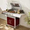 Barbecue Gaz Inox 14kw - Richelieu Rouge - Barbecue 4 Brûleurs Dont 1 Feu Latéral. Côté Grill Et Côté Plancha -VIDAXL || SuperFish || Konstsmide Soldes Boutique 64467a435c1412.63095867