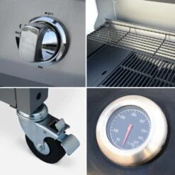 Barbecue Gaz Inox 14kw - Richelieu Noir - Barbecue 4 Brûleurs Dont 1 Feu Latéral. Côté Grill Et Côté Plancha -VIDAXL || SuperFish || Konstsmide Soldes Boutique 64467a4ab000d2.13259606