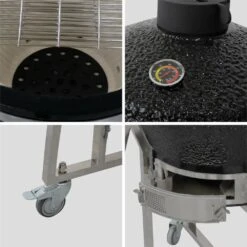 Barbecue Charbon En Céramique. Kamado ø 57cm. Avec Chariot. Garde Au Chaud. Récupérateur De Cendre Et Housse. Tablettes Rétractables -VIDAXL || SuperFish || Konstsmide Soldes Boutique 64467a61b20315.50019556