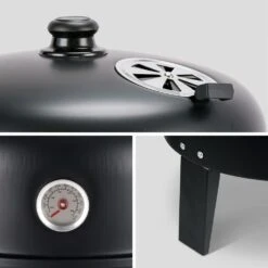 Barbecue Fumoir Au Charbon De Bois ø38cm – Edouard – Smoker Avec Aérateur. Fumoir. Gril. Boite De Fumage. Noir -VIDAXL || SuperFish || Konstsmide Soldes Boutique 64467a7044b1b2.43090010