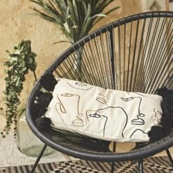 Fauteuil Acapulco Forme D'oeuf - Noir - Fauteuil 4 Pieds Design Rétro. Cordage Plastique. Intérieur / Extérieur -VIDAXL || SuperFish || Konstsmide Soldes Boutique 64467b0450a7b1.17475244