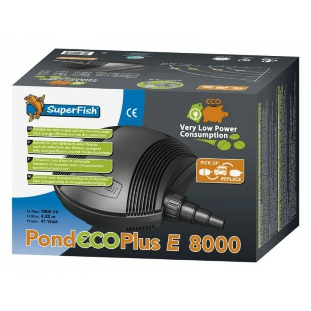SuperFish Pond Eco Plus E 8000 (7800 L/h) 6 SuperFish Pond Eco Plus E 8000 (7800 L/h) – Image 4
