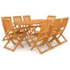 VIDAXL Ensemble De Jardin Pliable En Acacia -VIDAXL || SuperFish || Konstsmide Soldes Boutique 6449868222bbb2.72888515
