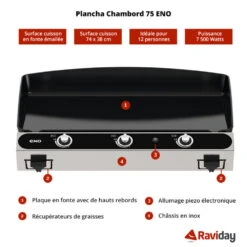 Plancha à Gaz Eno Chambord 75 -VIDAXL || SuperFish || Konstsmide Soldes Boutique 64498939dcd049.32674403
