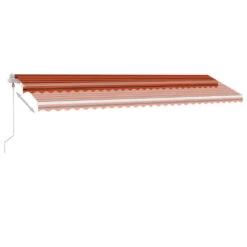 VIDAXL Auvent Automatique Capteur De Vent Led 600x300 Cm Orange Marron -VIDAXL || SuperFish || Konstsmide Soldes Boutique 64515c61357d15.65039567
