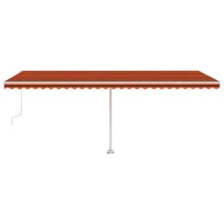 VIDAXL Auvent Automatique Capteur De Vent Led 600x300 Cm Orange Marron -VIDAXL || SuperFish || Konstsmide Soldes Boutique 64515c61386568.59678470