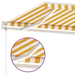 VIDAXL Auvent Automatique Capteur De Vent Led 500x350cm Jaune Et Blanc -VIDAXL || SuperFish || Konstsmide Soldes Boutique 64515c660c7b14.51284666