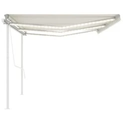 VIDAXL Auvent Automatique Capteur De Vent/led 6x3 M Crème -VIDAXL || SuperFish || Konstsmide Soldes Boutique 64515c677fbe06.77630311