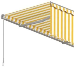 VIDAXL Auvent Rétractable Automatique Avec Store 5x3 M Jaune Et Blanc -VIDAXL || SuperFish || Konstsmide Soldes Boutique 64515c6c4efba3.42471792