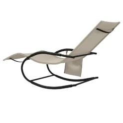 VIDAXL Chaises Longues à Bascule 2 Pcs Crème Acier Et Textilène -VIDAXL || SuperFish || Konstsmide Soldes Boutique 64535012d8cd06.67150932