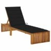 VIDAXL Chaise Longue Avec Coussin Bois D'acacia Solide 1 VIDAXL Chaise Longue Avec Coussin Bois D'acacia Solide -VIDAXL || SuperFish || Konstsmide Soldes Boutique 64535013cc4873.23606587