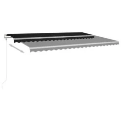 VIDAXL Auvent Automatique Et Capteur De Vent/led 500x300 Cm Anthracite -VIDAXL || SuperFish || Konstsmide Soldes Boutique 645352ac407372.70245373
