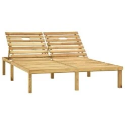 VIDAXL Chaise Longue Double Et Coussins Bleu Pin Imprégné -VIDAXL || SuperFish || Konstsmide Soldes Boutique 64535320597882.74527146