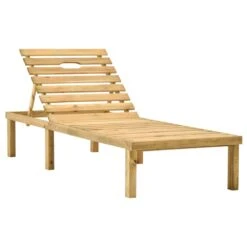 VIDAXL Chaise Longue De Jardin Avec Table Et Coussin Pin Imprégné -VIDAXL || SuperFish || Konstsmide Soldes Boutique 6453532182d126.46385193