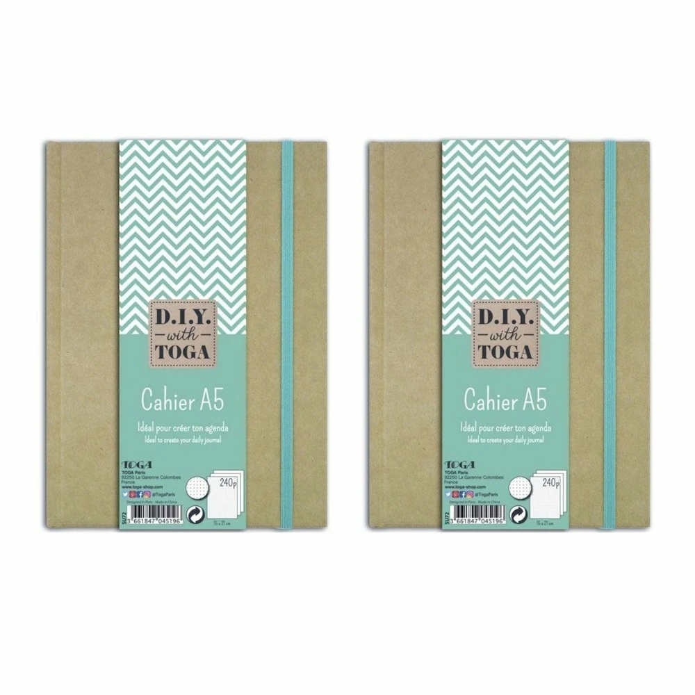 2 Cahiers A5 Kraft Pour Bullet Journal - 192 Pages 3 2 Cahiers A5 Kraft Pour Bullet Journal - 192 Pages