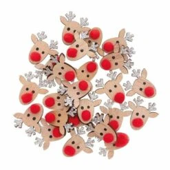 108 Confettis Rennes En Bois Paillettes Argentées 2,3 Cm -VIDAXL || SuperFish || Konstsmide Soldes Boutique 6455b1e2219cf2.34347972