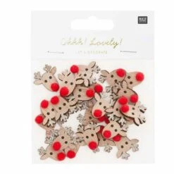 72 Confettis Rennes En Bois Avec Paillettes Dorées 2,3 Cm -VIDAXL || SuperFish || Konstsmide Soldes Boutique 6455b1ed1109e5.16777797