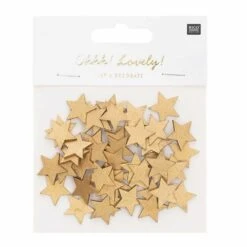 192 Confettis étoiles En Bois Dorés 2 Cm -VIDAXL || SuperFish || Konstsmide Soldes Boutique 6455b205ab6e43.47400723