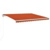 VIDAXL Auvent Rétractable Automatique 450x350 Cm Orange Et Marron -VIDAXL || SuperFish || Konstsmide Soldes Boutique 645657c8eb9512.99667927