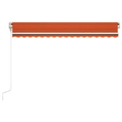 VIDAXL Auvent Rétractable Automatique 450x350 Cm Orange Et Marron -VIDAXL || SuperFish || Konstsmide Soldes Boutique 645657c8eedd69.14431801