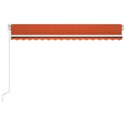 VIDAXL Auvent Automatique Capteur De Vent Led 400x350 Cm Orange Marron -VIDAXL || SuperFish || Konstsmide Soldes Boutique 645657cddfdef4.42323131