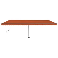 VIDAXL Auvent Manuel Rétractable Avec Led 600x350 Cm Orange Et Marron -VIDAXL || SuperFish || Konstsmide Soldes Boutique 645657d05aebc9.41263370