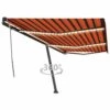 VIDAXL Auvent Manuel Rétractable Avec Led 600x350 Cm Orange Et Marron -VIDAXL || SuperFish || Konstsmide Soldes Boutique 645657d0658c59.92573258