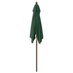 VIDAXL Parasol De Jardin Avec Mât En Bois Vert 198x198x231 Cm -VIDAXL || SuperFish || Konstsmide Soldes Boutique 645801dcc66880.23867941