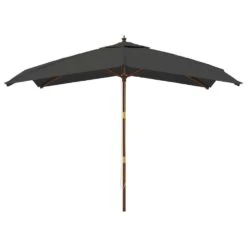 VIDAXL Parasol De Jardin Avec Mât En Bois Anthracite 300x300x273 Cm -VIDAXL || SuperFish || Konstsmide Soldes Boutique 645801e9a50cd1.43775327
