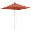 VIDAXL Parasol De Jardin Avec Mât En Bois Terre Cuite 198x198x231 Cm -VIDAXL || SuperFish || Konstsmide Soldes Boutique 645801ebccdf57.17666493