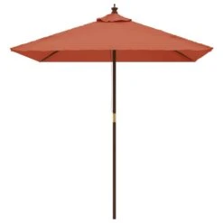 VIDAXL Parasol De Jardin Avec Mât En Bois Terre Cuite 198x198x231 Cm 11 VIDAXL Parasol De Jardin Avec Mât En Bois Terre Cuite 198x198x231 Cm -VIDAXL || SuperFish || Konstsmide Soldes Boutique 645801ebd33496.16832593