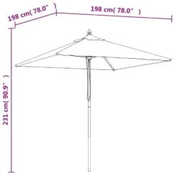 VIDAXL Parasol De Jardin Avec Mât En Bois Terre Cuite 198x198x231 Cm 15 VIDAXL Parasol De Jardin Avec Mât En Bois Terre Cuite 198x198x231 Cm -VIDAXL || SuperFish || Konstsmide Soldes Boutique 645801ebda85e5.21214441