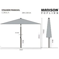 Madison Parasol Corsica 200x250 Cm Taupe 14 Madison Parasol Corsica 200x250 Cm Taupe -VIDAXL || SuperFish || Konstsmide Soldes Boutique 6458020ae82851.91353284