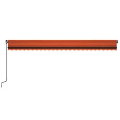 VIDAXL Auvent Manuel Rétractable 600x350 Cm Orange Et Marron -VIDAXL || SuperFish || Konstsmide Soldes Boutique 645a95a2ef6da6.29987462